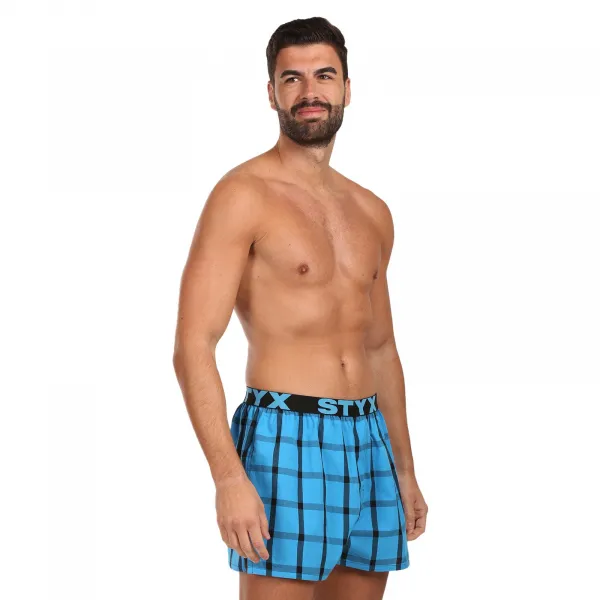 Pánske trenky Styx športová guma viacfarebné (B0101) L, trenírky