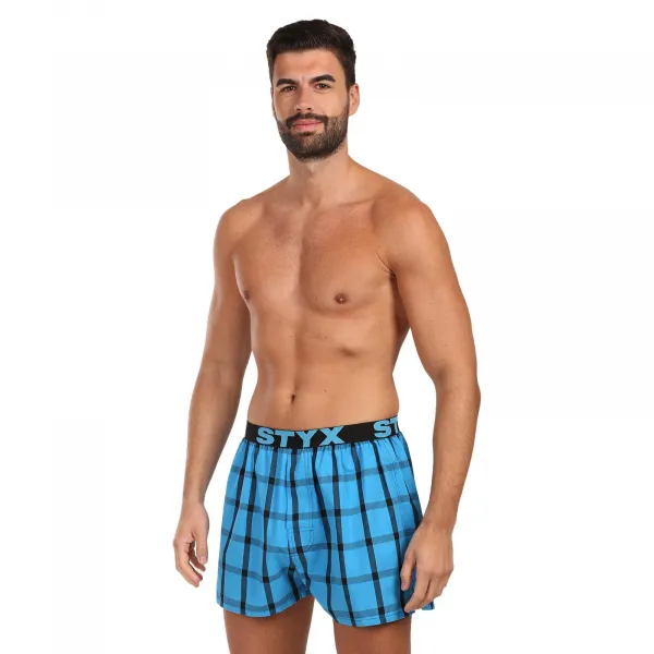 Pánske trenky Styx športová guma viacfarebné (B0101) L, trenírky