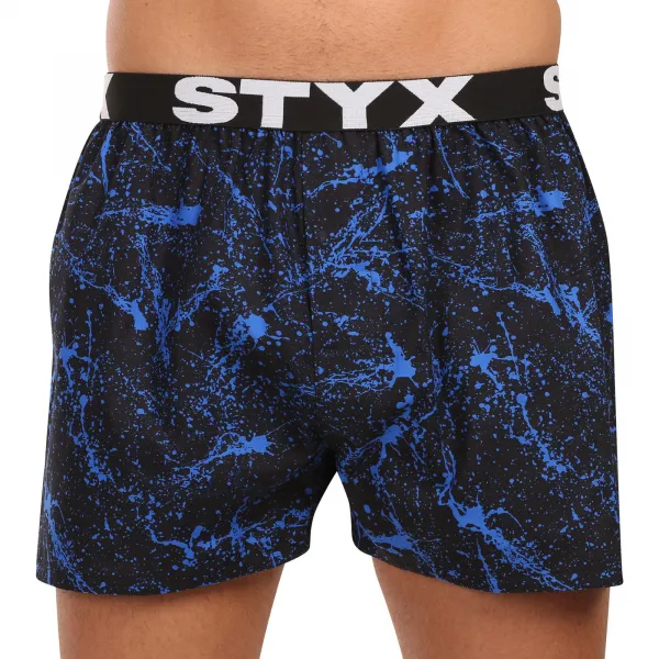 3PACK pánske trenky Styx art športová guma viacfarebné (3B19234) M, trenírky