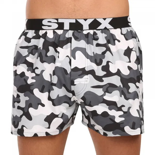 3PACK pánske trenky Styx art športová guma viacfarebné (3B19234) M, trenírky