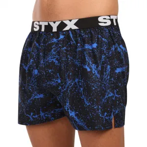 3PACK pánske trenky Styx art športová guma viacfarebné (3B19234) M, trenírky