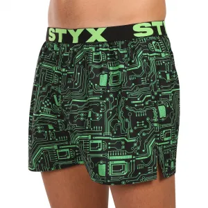 Pánske trenírky Styx art športová guma tišťák (B1953) S