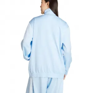 adidas Satin Firebird Track Top Ruffle 3-Stripes W "Clear Sky" (KC8811)