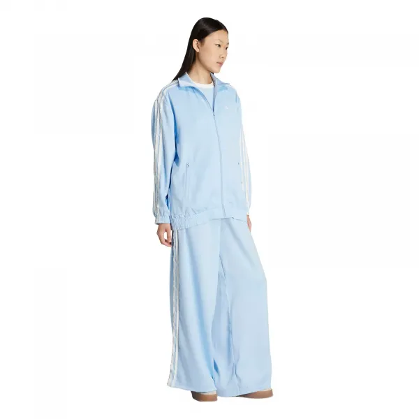 adidas Satin Firebird Track Top Ruffle 3-Stripes W "Clear Sky" (KC8811)