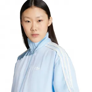 adidas Satin Firebird Track Top Ruffle 3-Stripes W "Clear Sky" (KC8811)