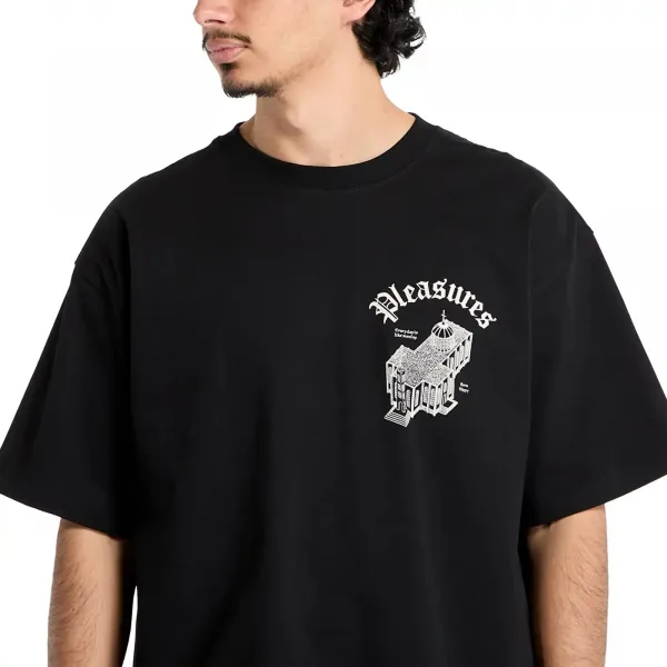 Pleasures Chapel Heavyweight Shirt "Black" (P25SU021-BLACK)