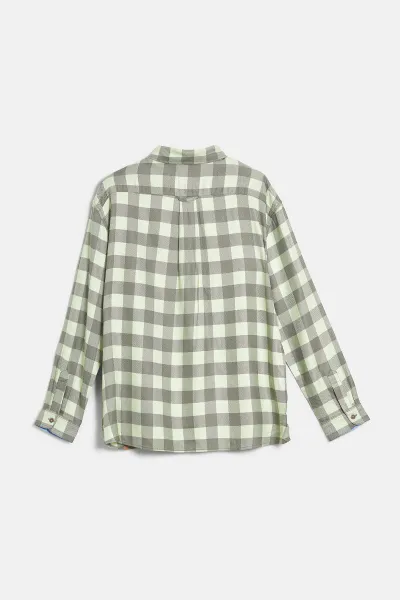 Košeľa Camel Active Blouse Lime Green Check