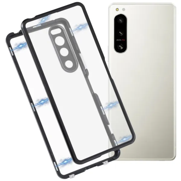 Magnetický kryt 360 pre Sony Xperia 5 IV čierny