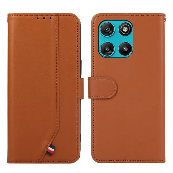 ABEEL DELICATE Peňaženkový obal Motorola Moto G57 Power hnedý
