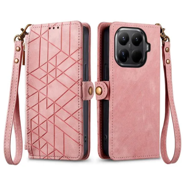 GEOM Peňaženkové puzdro pre Xiaomi 15T Pro ružové