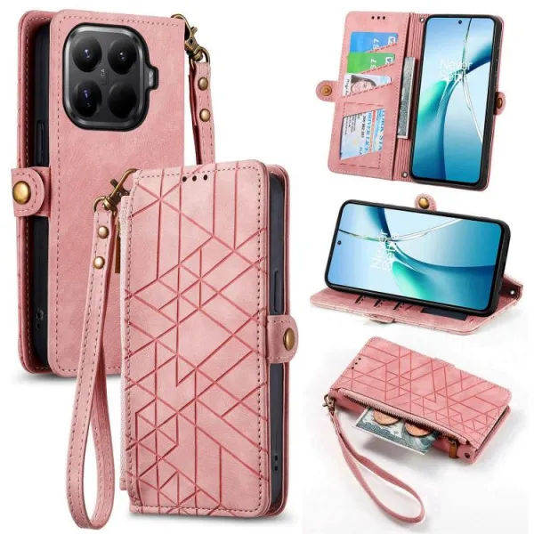 GEOM Peňaženkové puzdro pre Xiaomi 15T Pro ružové