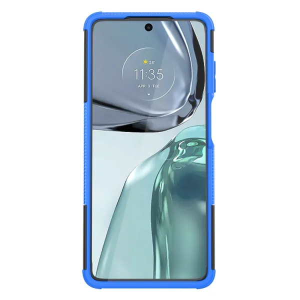 STAND Extra odolný obal Motorola Moto G62 5G modrý