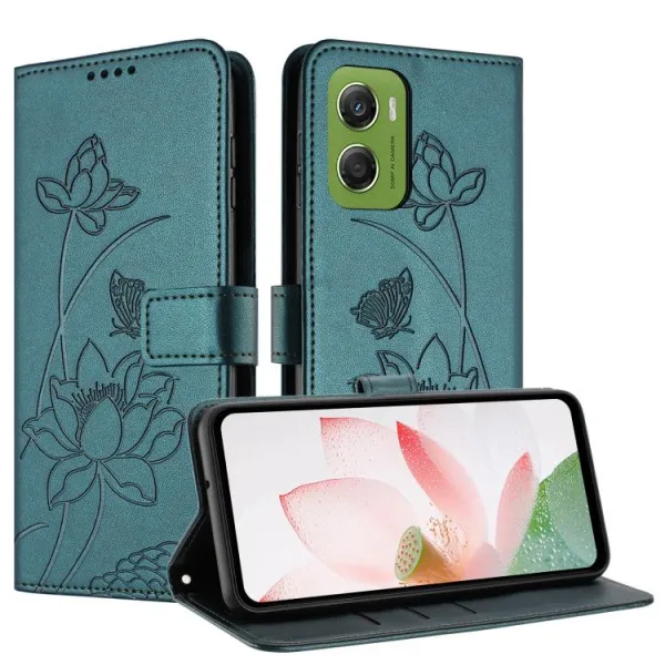 ART LOTUS Peňaženkové puzdro pre Motorola Moto G06 tmavozelené