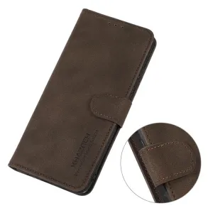 KHAZNEH MATTE Zaklápacie puzdro pre Motorola Moto G57 Power hnedé