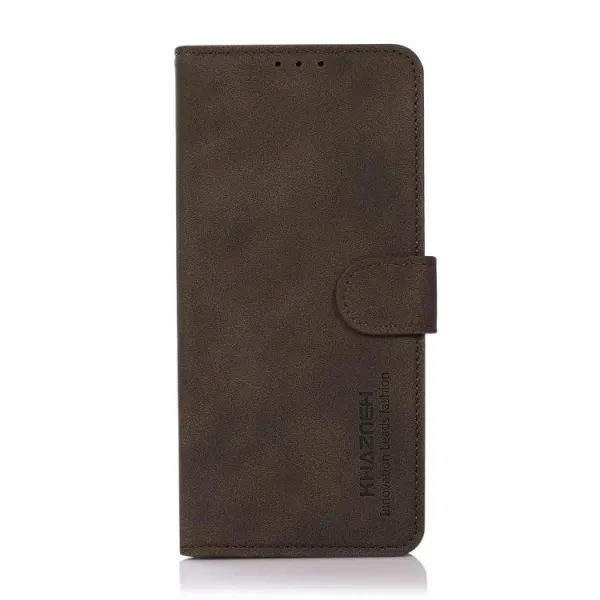KHAZNEH MATTE Zaklápacie puzdro pre Motorola Moto G57 Power hnedé