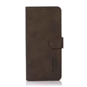 KHAZNEH MATTE Zaklápacie puzdro pre Motorola Moto G57 Power hnedé