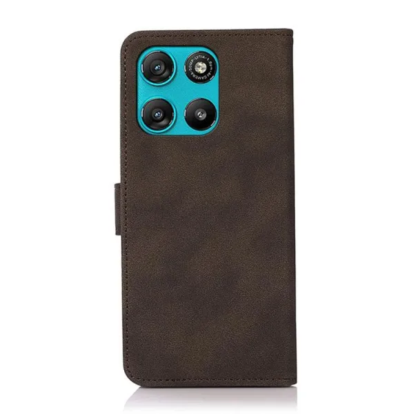 KHAZNEH MATTE Zaklápacie puzdro pre Motorola Moto G57 Power hnedé
