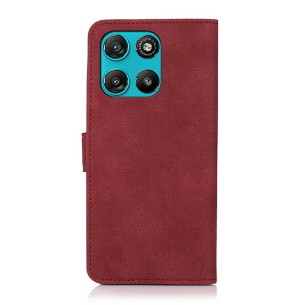 KHAZNEH MATTE Zaklápacie puzdro pre Motorola Moto G57 Power červené