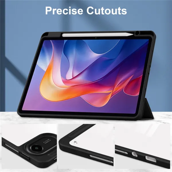 CRYSTAL Zaklápacie puzdro Xiaomi Redmi Pad 2 čierne