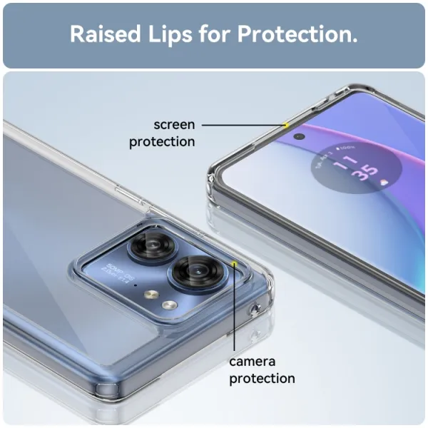 CRYSTAL Ochranný kryt pre Motorola Edge 40 priehľadný