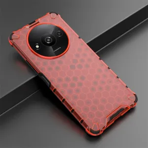 HONEYCOMB Ochranný kryt Xiaomi Redmi A3 červený