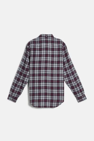 Košeľa Woolrich Light Flannel Shirt Grey Check