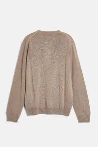Sveter Woolrich Gd Knitted Crewneck Feather Beige