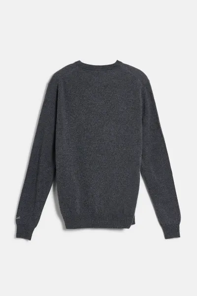 Sveter Woolrich Lambswool Crewneck Grey Shadow