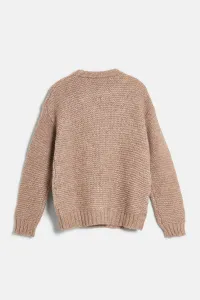 Sveter Woolrich Detachable Collar Sweater Soft Camel