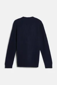 Sveter Woolrich Merinos Cardigan Melton Blue