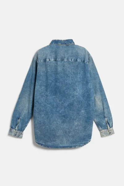 Košeľa Diesel D-Simply Shirt Blue