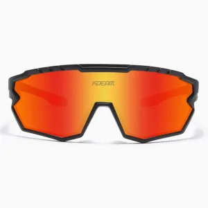 KDEAM Warren 02 cyklistické okuliare, Black / Red