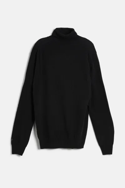 Rolák Woolrich Lambswool Turtleneck Black