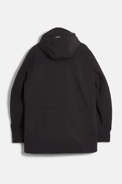 Bunda Woolrich Soft Shell Barrow Mac Coat Black
