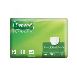 Depend Slip Super L plienkové nohavičky 15 ks