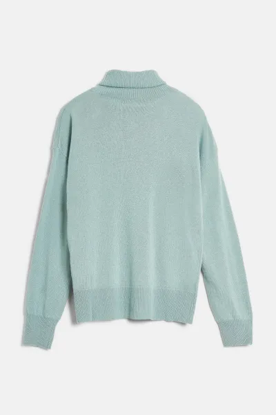 Rolák Woolrich Comfort Wool Cash Turtleneck Chinois Green