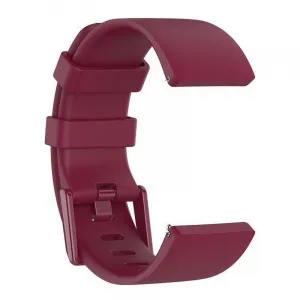 BStrap Silicone (Large) remienok na Fitbit Versa / Versa 2, wine red (SFI010C07)