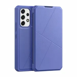 DUX DUCIS Skin X knižkové kožené puzdro na Samsung Galaxy A73, modré
