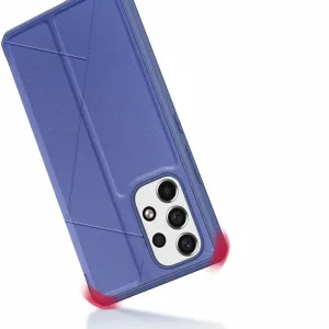 DUX DUCIS Skin X knižkové kožené puzdro na Samsung Galaxy A73, modré