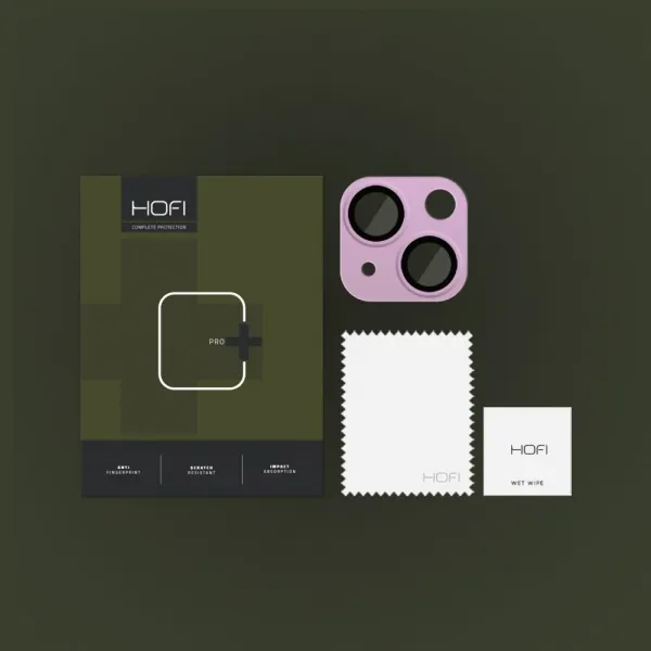 HOFI Fullcam Pro+ ochranné sklo na kameru na iPhone 14 / 14 Plus, fialové