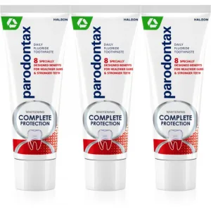 Parodontax Complete Protection Whitening bieliaca zubná pasta s fluoridom 3x75 ml