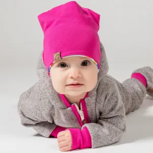 Hrejivý fleecový overal pre deti – Fuchsia | MOYO Veľkosť: 80/86
