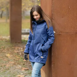 Softshellová bunda na nosenie detí GO - Blue Herringbone | MOYO Veľkosť: M