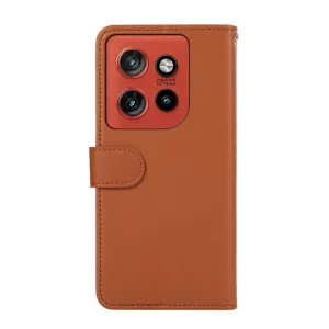 ABEEL DELICATE Peňaženkový obal Motorola Edge 70 hnedý