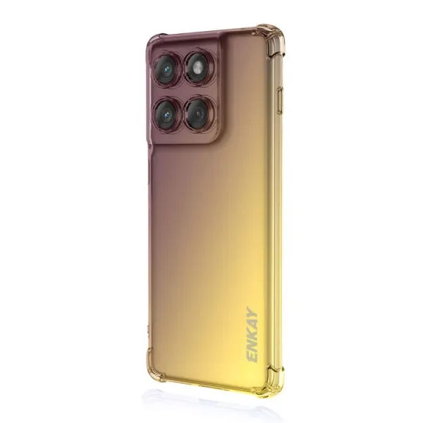 ENKAY GRADIENT Ochranný obal pre Motorola Edge 70 PURPLE-GOLD