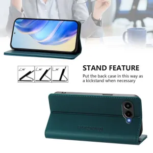 RINA Zaklápacie puzdro pre T Phone 3 tmavozelené