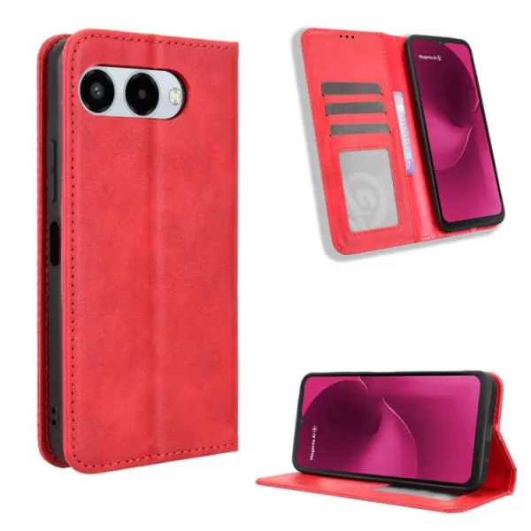 BUSINESS Peňaženkový kryt pre T Phone 3 červený