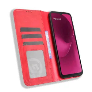 BUSINESS Peňaženkový kryt pre T Phone 3 červený