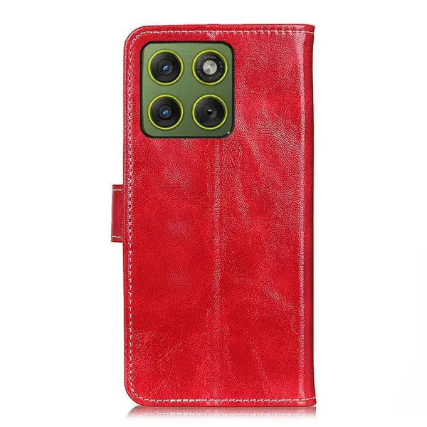RETRO Peňaženkový obal Motorola Edge 70 červený