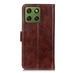 RETRO Peňaženkový obal Motorola Edge 70 hnedý